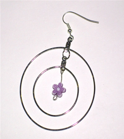 ORBIT Earings - Purple Flower